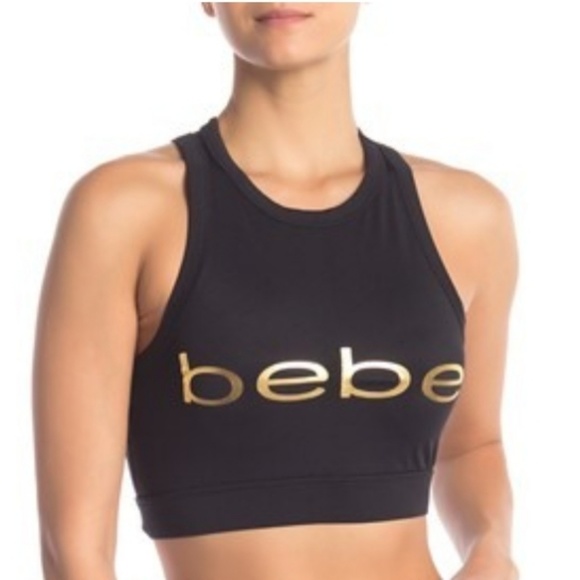 bebe Other - Bebe front logo crop sports bra size S nwt 🔥